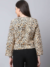 Thumbnail for Even Apparels Multi 100% Viscose Open Front Statement Women's Jacket - Distacart