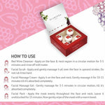 Thumbnail for Glamveda Red Wine Advance Anti Ageing Facial Kit