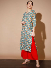 Thumbnail for Myshka Women Multi Printed Kurtas - Distacart
