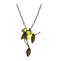 Thumbnail for Tiaraa Neon Green Alloy Multistrand Choker Necklace For Women - Distacart