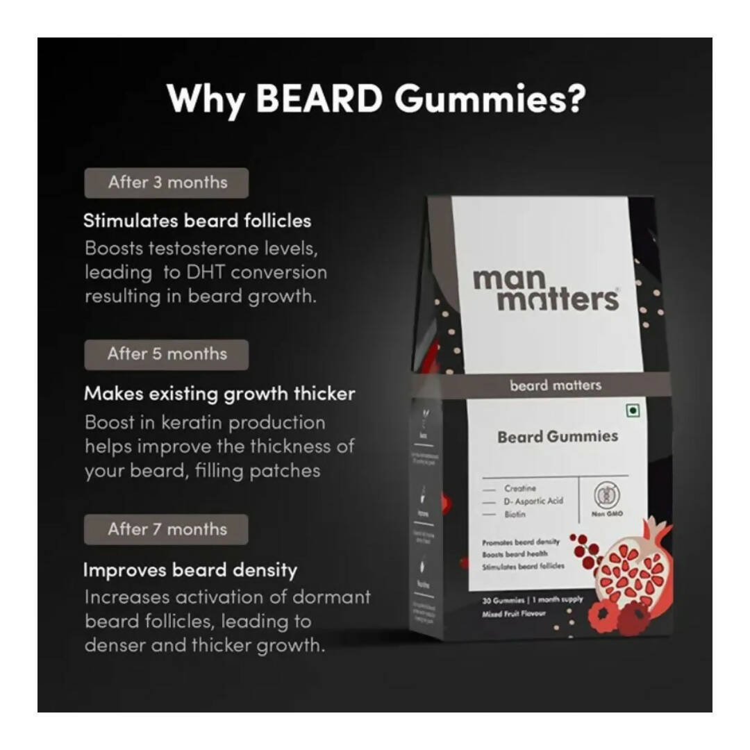 Man Matters Beard Growth Gummies - Distacart
