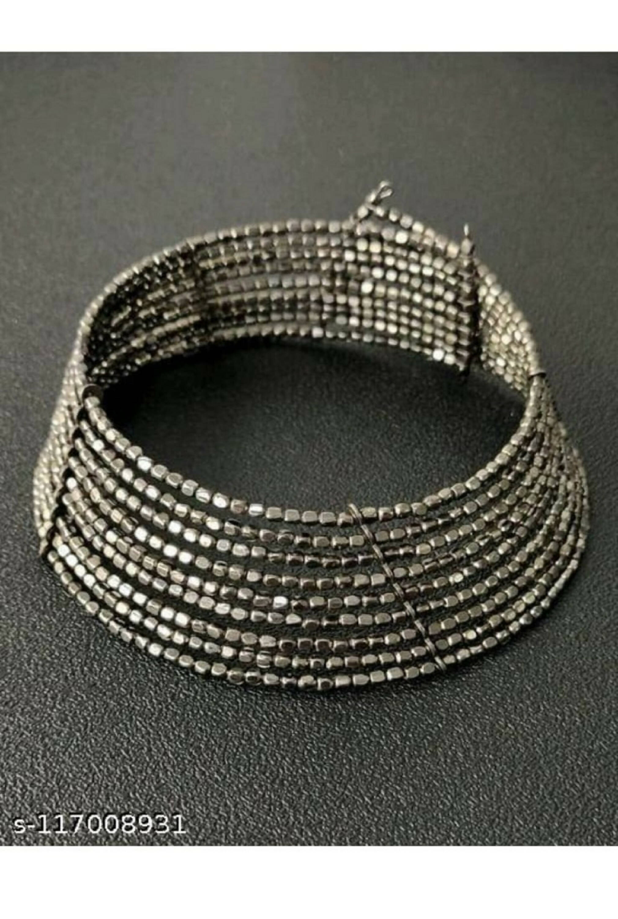 Mominos Fashion Joharkamal Oxidised Beaded work Hasli Design Choker For Women & Girls - Distacart