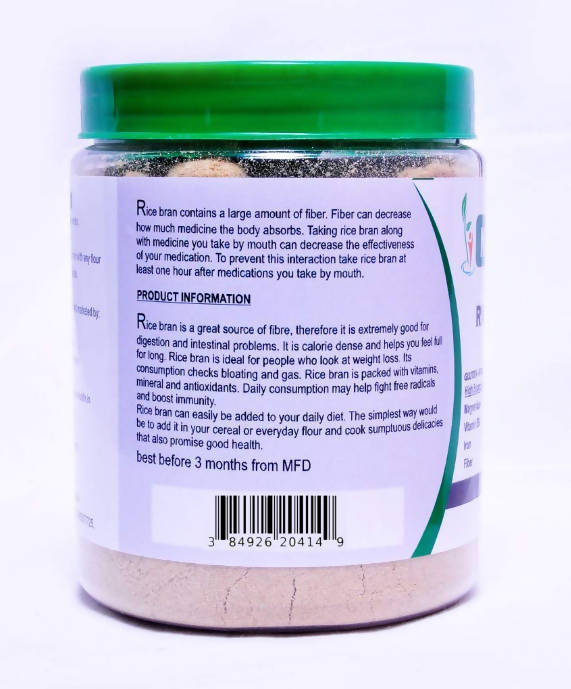 Nature Health Organic Purified Rice Bran Powder - Distacart