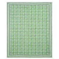 Thumbnail for Hand Block Printed Jaipuri Double 90x108 Inches Bedsheet/Bedspread with 2 Pillow Covers - Distacart