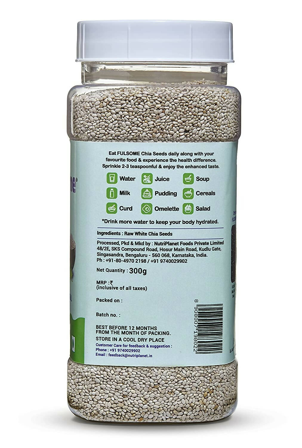 Fulsome Premium White Chia Seeds - Distacart
