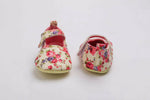 Thumbnail for Tiny Bugs Girls Flowral Print Infants Booties - Pink - Distacart