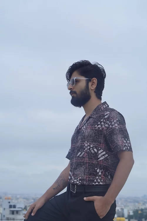 Diva Globe Abstract Printed Shirt - Distacart