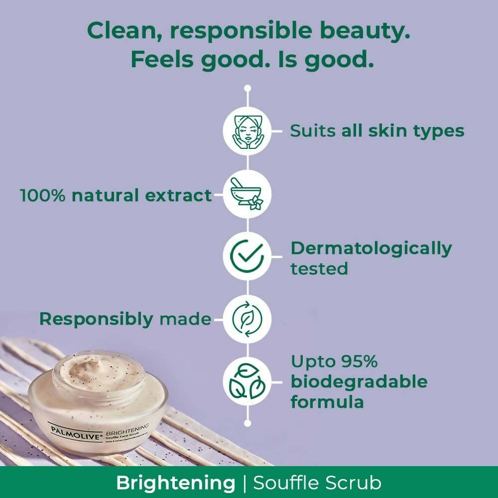 Palmolive Brightening Souffle Face Scrub - Distacart