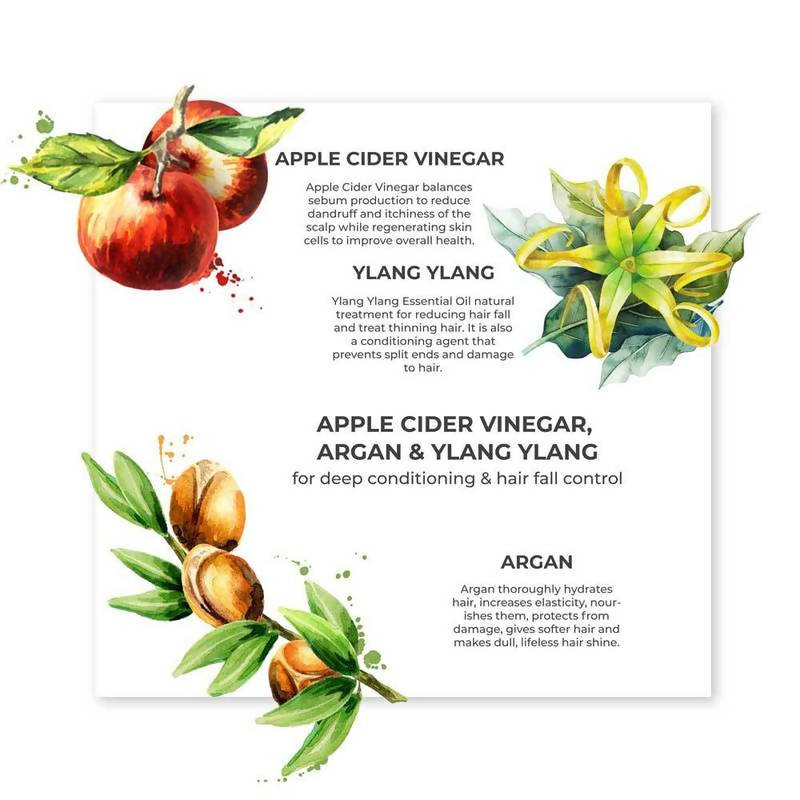 Juicy Chemistry Apple Cider Vinegar, Argan & Ylang Ylang Shampoo - Distacart
