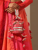 Thumbnail for Pomcha Jaipur Pink Gul Bahaar Lehenga Set - Distacart