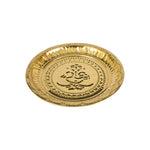 Thumbnail for Spillbox Gold-Toned Brass Ganesha Thali Pooja Essential - Distacart