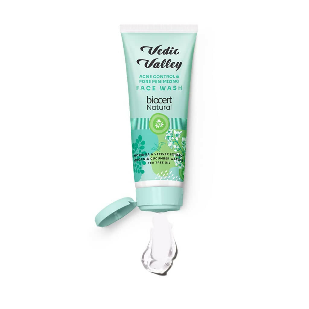 Vedic Valley Acne & Pore Minimizing Face Wash With Moringa & Vetiver - Distacart