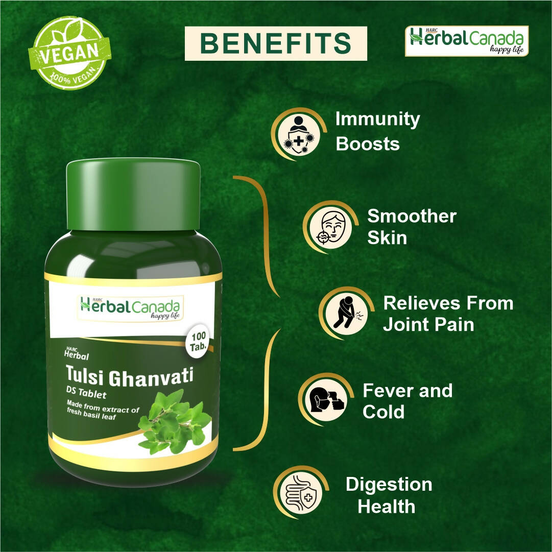 Herbal Canada Tulsi Ghanvati Tablets - Distacart