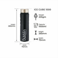 Thumbnail for Dubblin Ice Cube Stainless Steel Fridge Water Bottle - Distacart