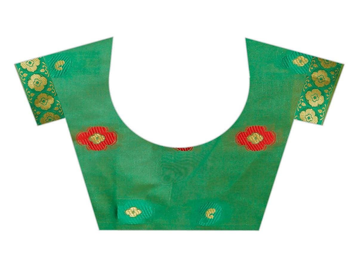 Vamika Banarasi Cotton Silk Yellow Weaving Saree