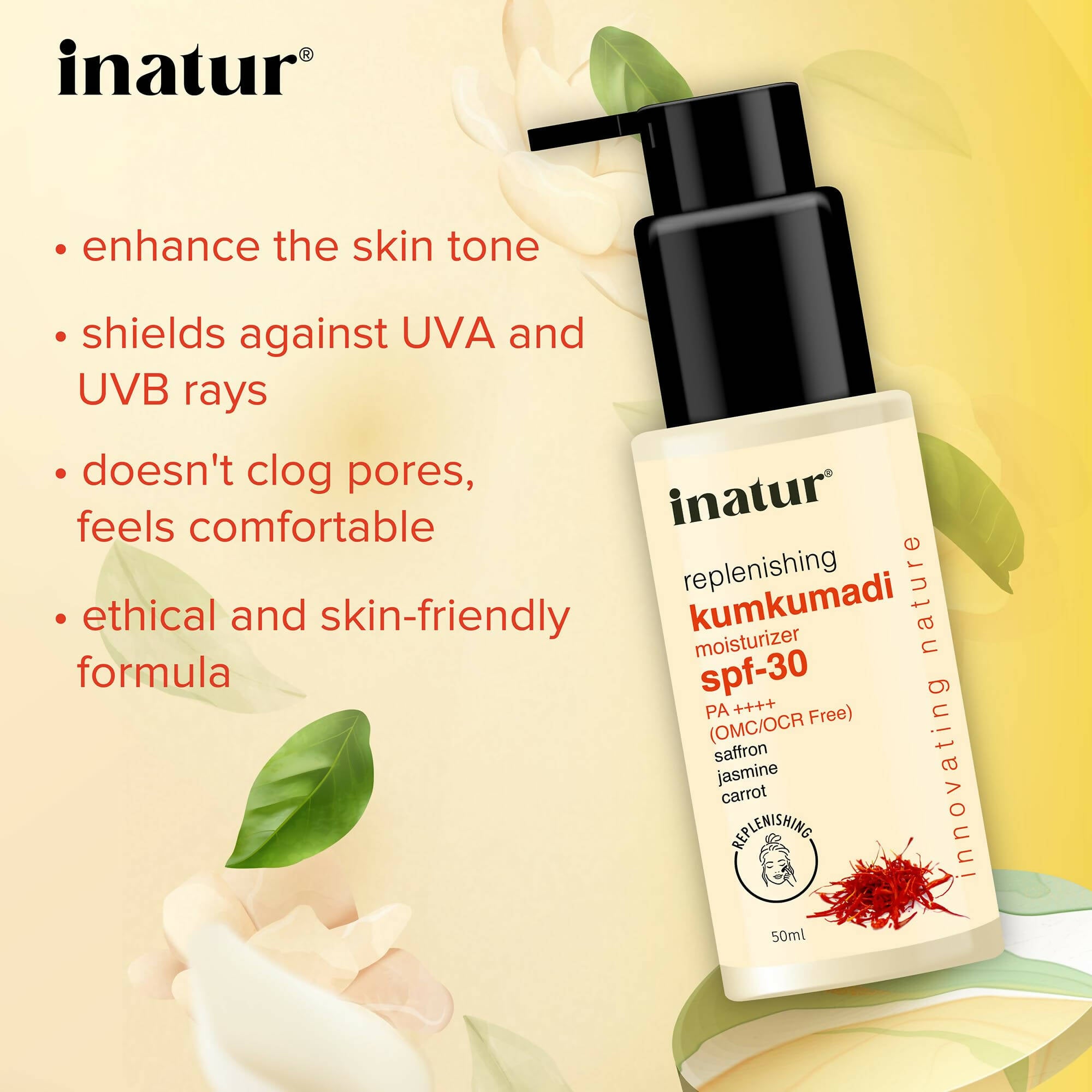 Inatur Kumkumadi Sunscreen SPF 30 - Distacart