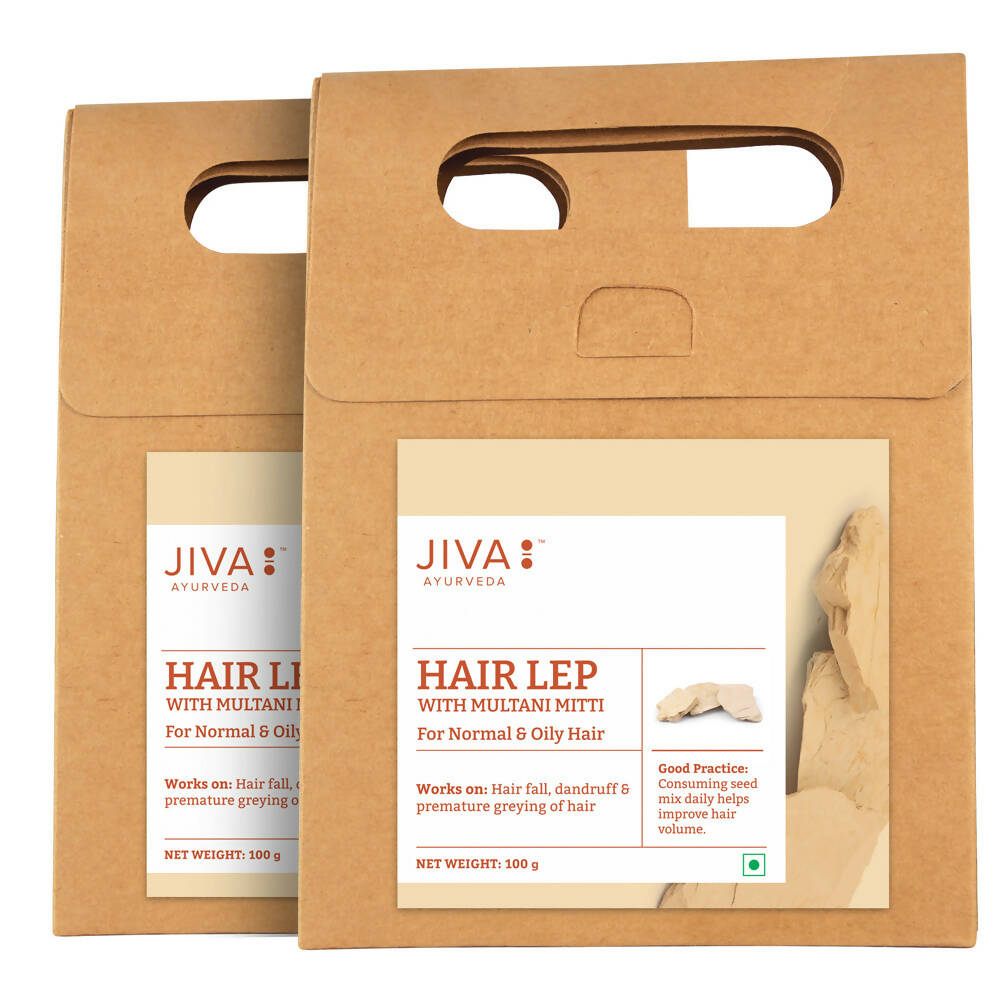Jiva Ayurveda Hair Lep with Multani Mitti - Distacart