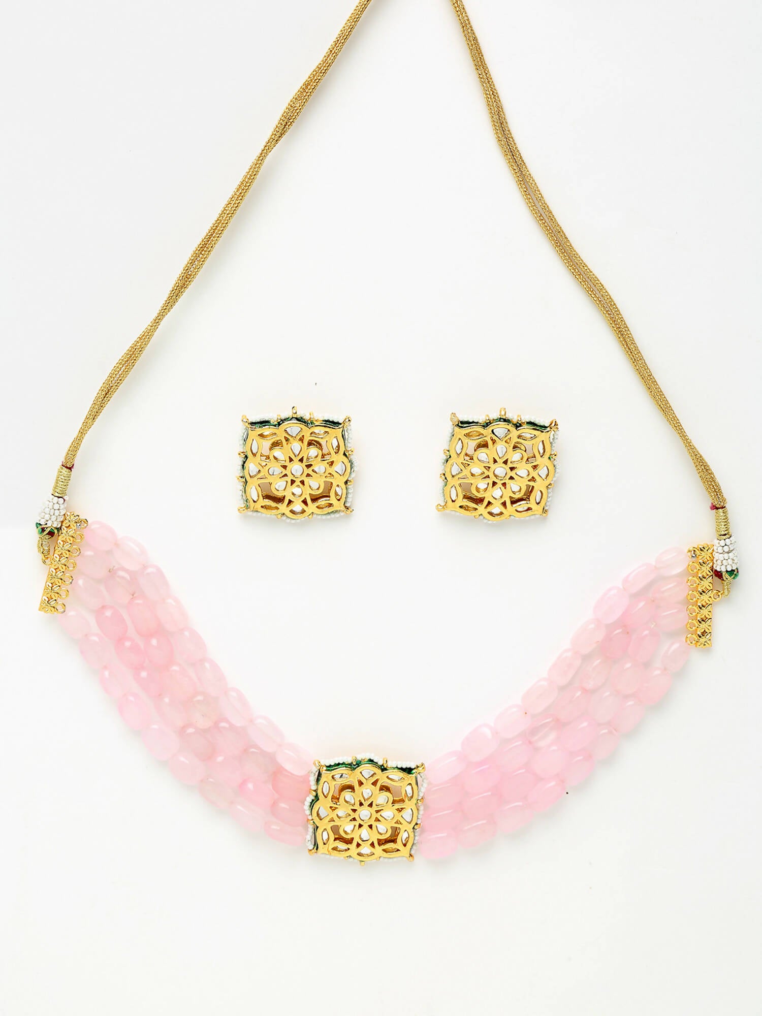 Kundan Choker With Studs - Ruby Raang - Distacart