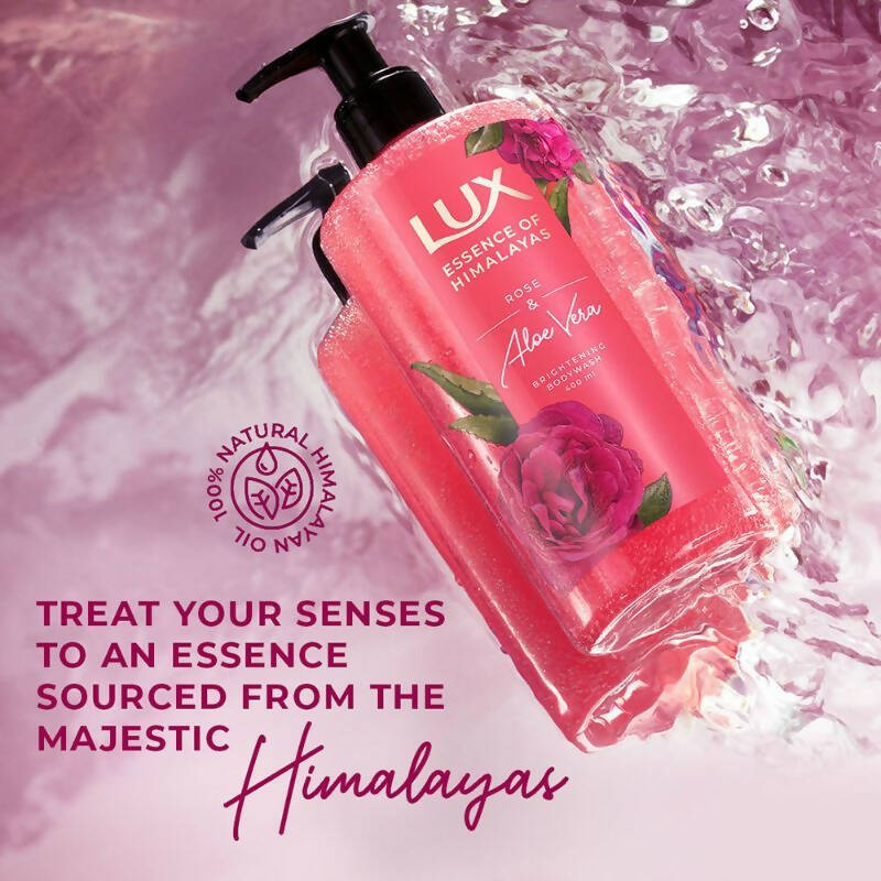 Lux Essence Of Himalayas Rose & Aloe Vera Brightening Body Wash - Distacart
