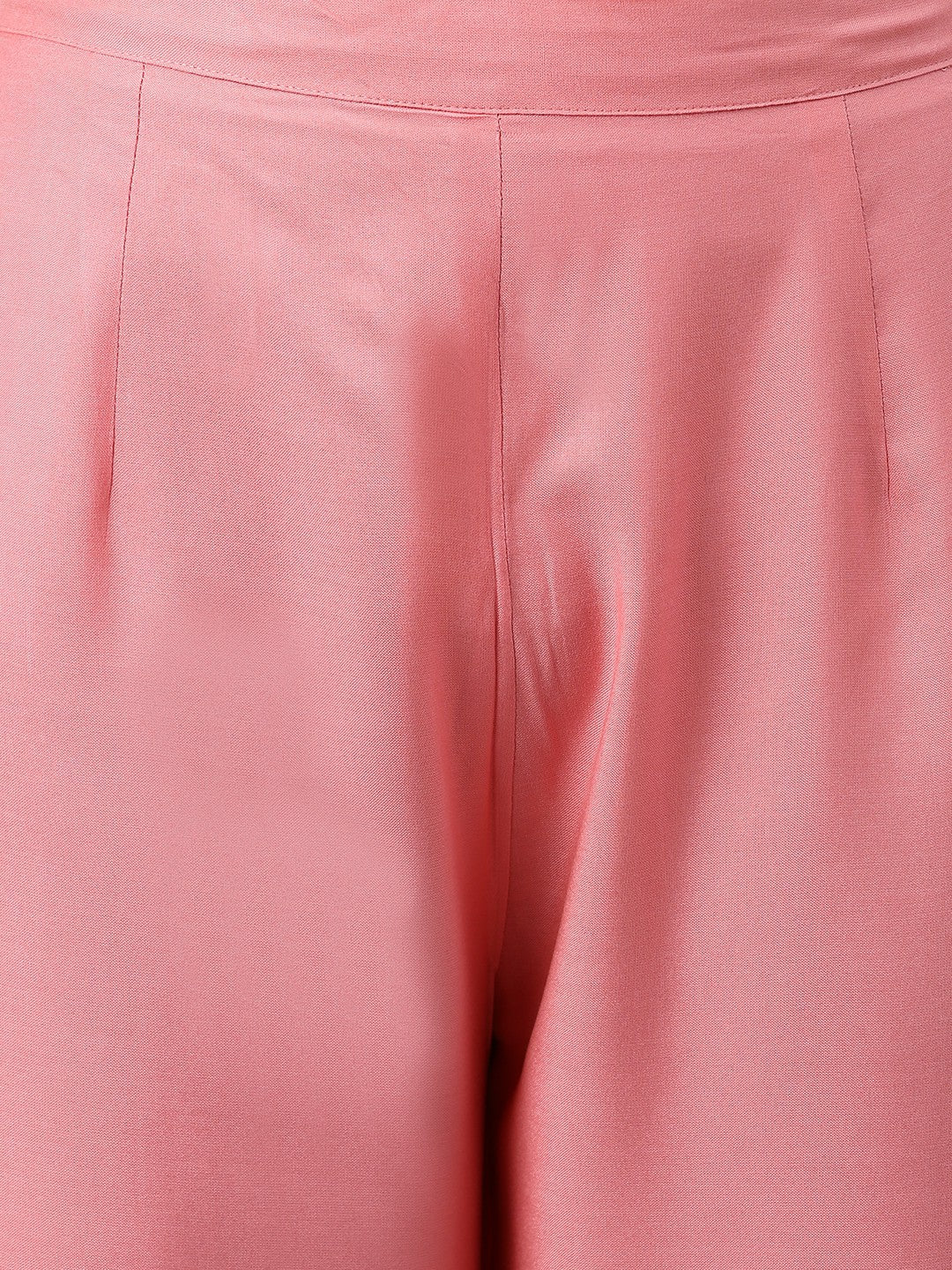 Khushal K Pink Color Rayon Kurta And Palazzo Set