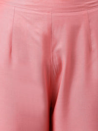 Thumbnail for Khushal K Pink Color Rayon Kurta And Palazzo Set