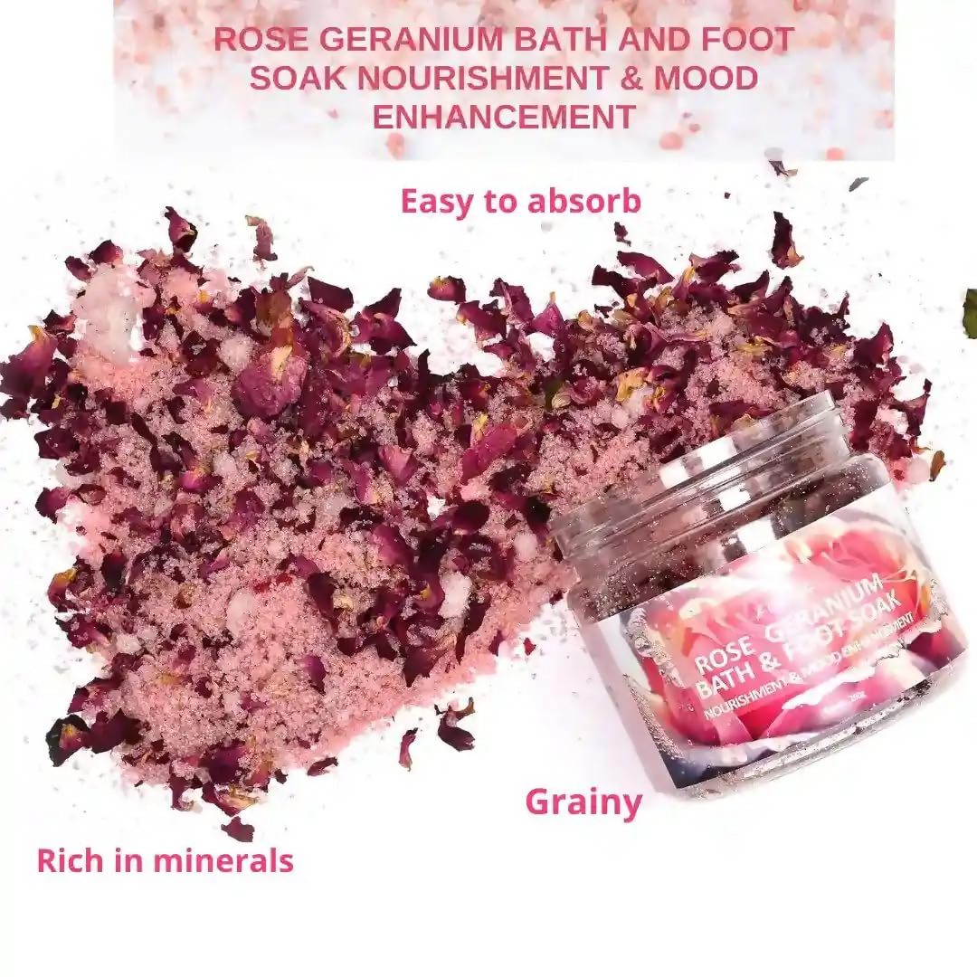 The Wellness Shop Rose Geranium Bath and Foot Soak - Distacart
