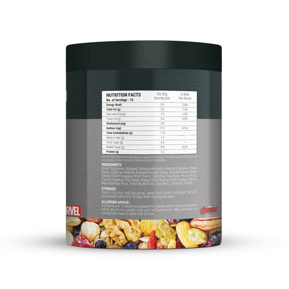 Happilo Daily Dose Super Fitness Mix-Marvel Black Panther Edition - Distacart