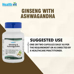 Thumbnail for Healthvit Ginseng & Ashwagandha Capsules - Distacart