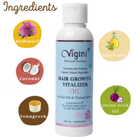 Thumbnail for Vigini 1% Redensyl Hair Growth Vitalizer Hair Care Tonic Oil for Men Women - Distacart