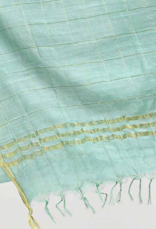 Mominos Fashion Moeza Women's Cotton Zari Box Pista Green Dupatta - Distacart