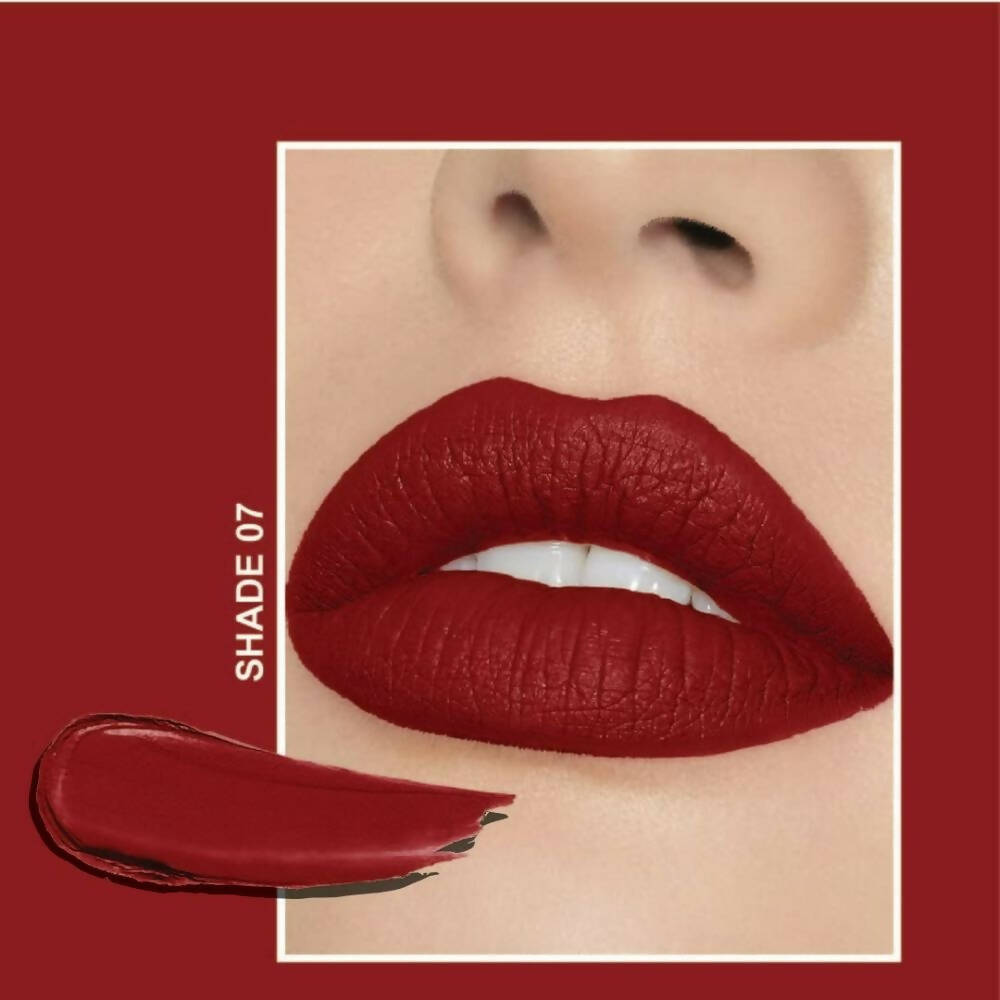 Flicka Tomato Brown Matte Finish Lipstick Shade 07 - Distacart