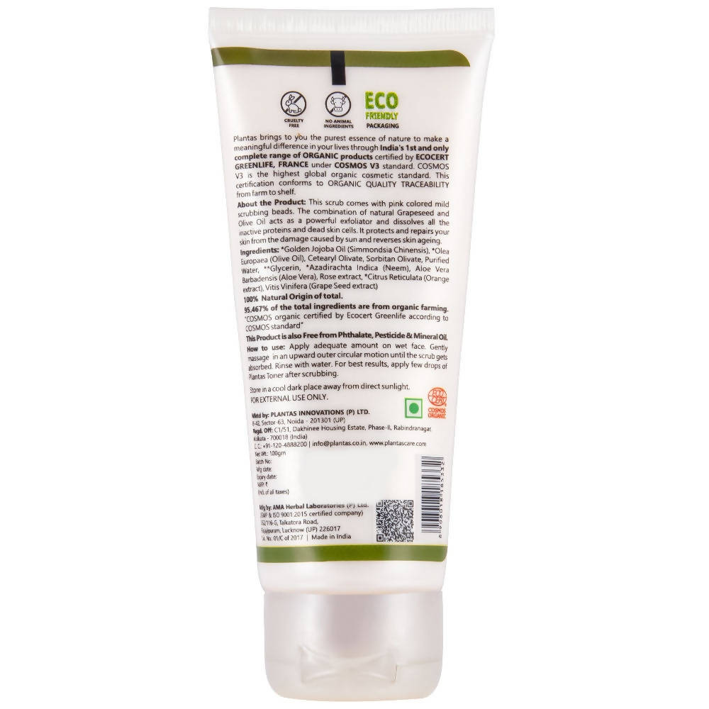 Plantas Skin Firming Organic Face Scrub - Distacart