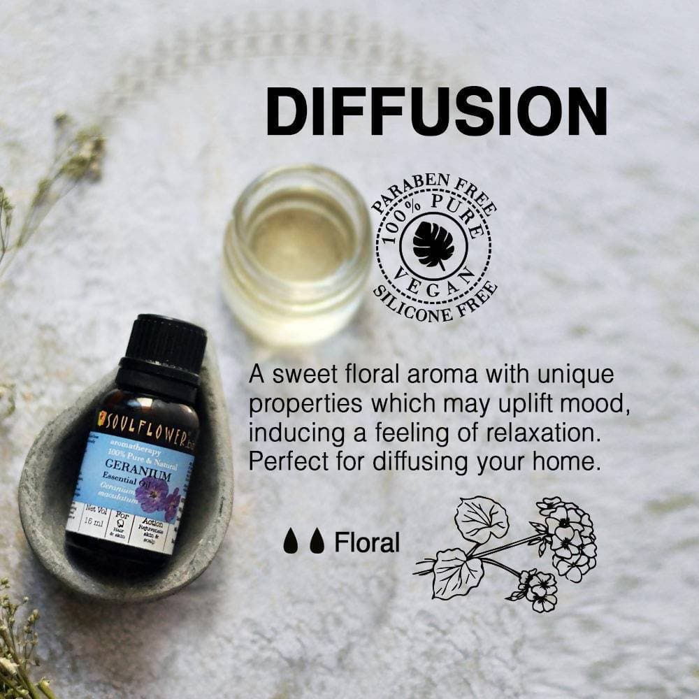 Soulflower Geranium Essential Oil - Distacart