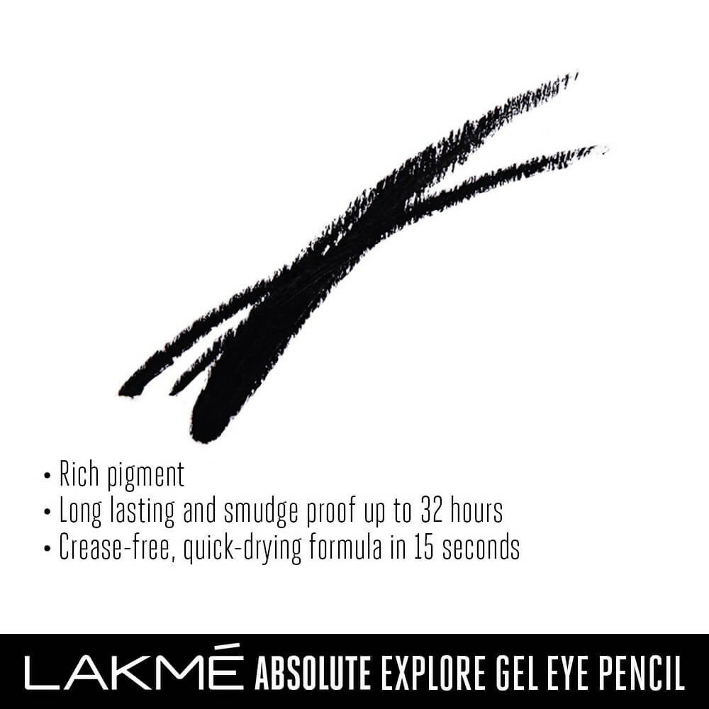 Lakme Absolute Explore Eye Pencil - Mysterious Black - Distacart