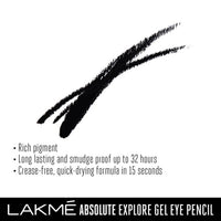 Thumbnail for Lakme Absolute Explore Eye Pencil - Mysterious Black - Distacart