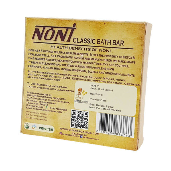 Chek Organics Body Hues Noni Fruit Classic Bath Bar - Distacart