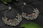 Thumbnail for Mominos Fashion Johar Kamal Beautiful Peacock Design Chandbali Earrings - Distacart