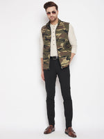 Thumbnail for Even Apparels Multi Cotton Men Woven Nehru Jacket - Distacart