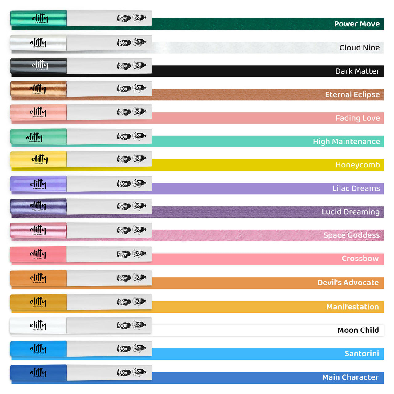 Elitty Pink Pop Color Metallic Finish Liquid Eyeliner - Space Goddess (Pink) - Distacart