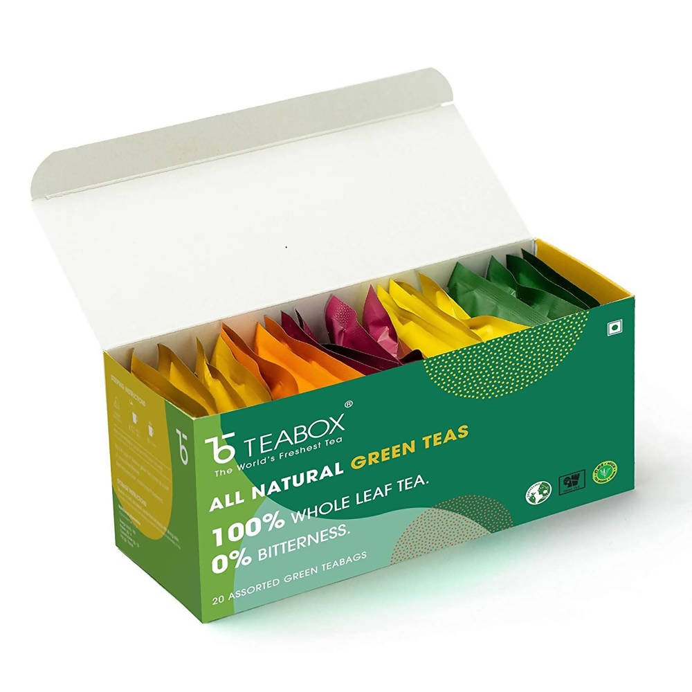 The Teabox All Natural Green Teas usages