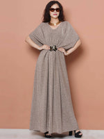 Thumbnail for Women Republic Hand Embellished Golden Gown - Distacart