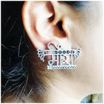 Thumbnail for Silver-Plated Alloy Silver Oxidised Ring And Earring Combo - The Pari - Distacart
