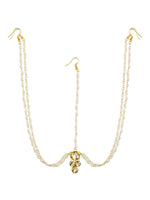 Thumbnail for Gold-Plated Kundan Head Jewellery - Ruby Raang - Distacart