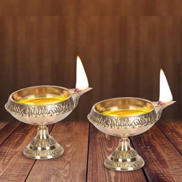 Puja N Pujari Kubera Akhand Deepam Diya Pair Of 2