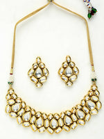 Thumbnail for Kundan Choker With Earrings - Ruby Raang - Distacart