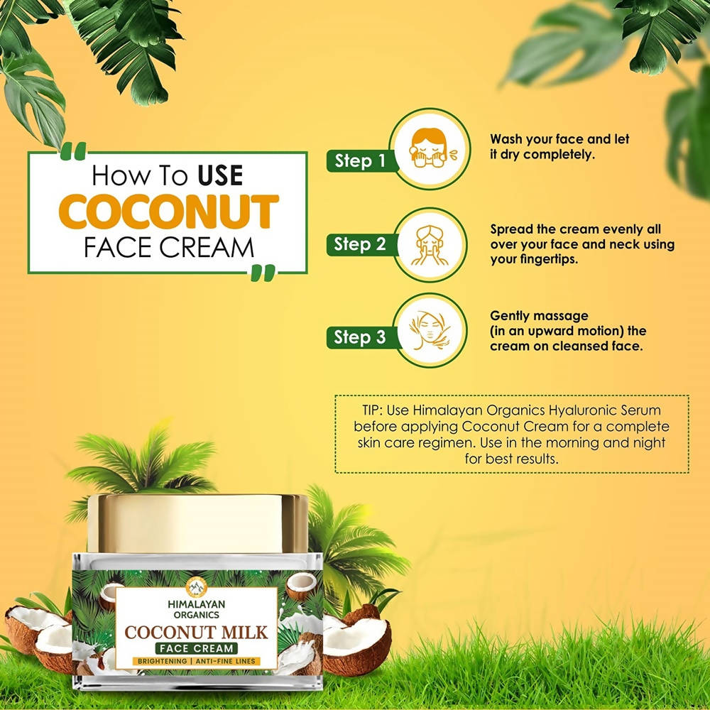 Coconut Milk Brightening And Anti-Fine Lines Face Cream