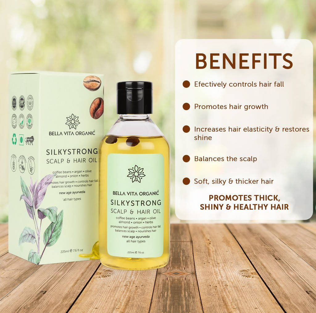 Bella Vita Organic Silky Strong Scalp & Hair Oil - Distacart
