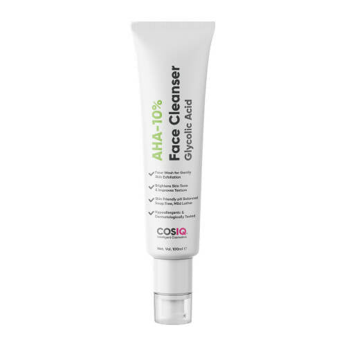 Cos-IQ AHA Glycolic Acid 10% Face Cleanser - Distacart