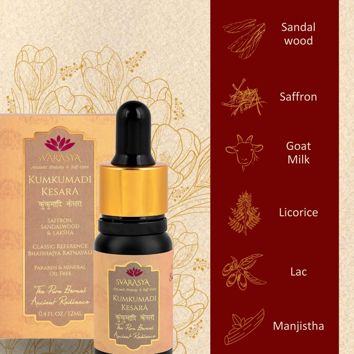 Svarasya Kumkumadi Kesara Serum - Distacart