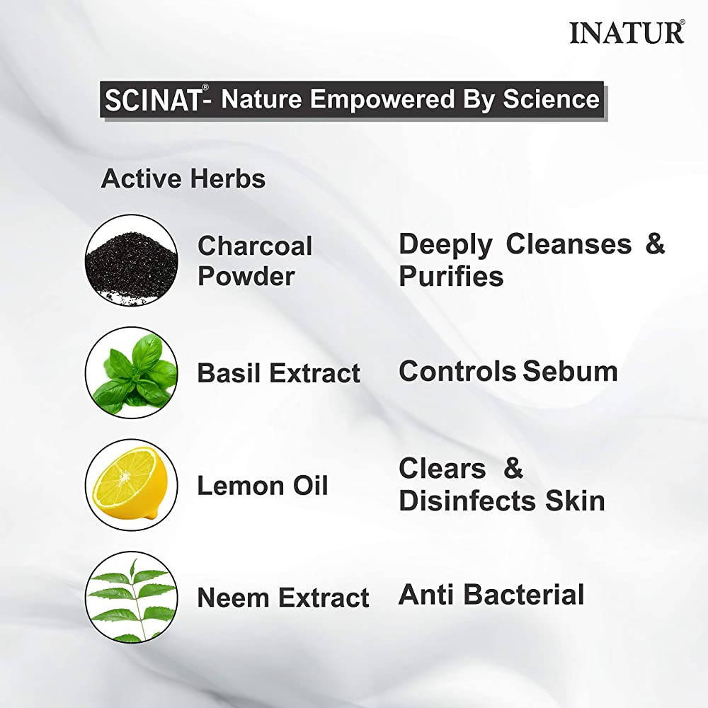 Inatur Charcoal Face Scrub